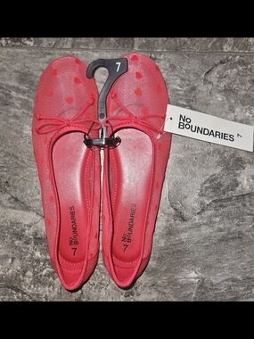 No Boundaries Women's Mesh Ballet Flats Size 7 NWT